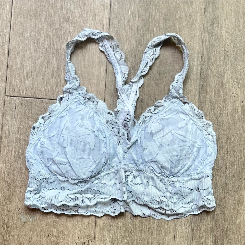 Aerie Lace Bralette in Baby Blue